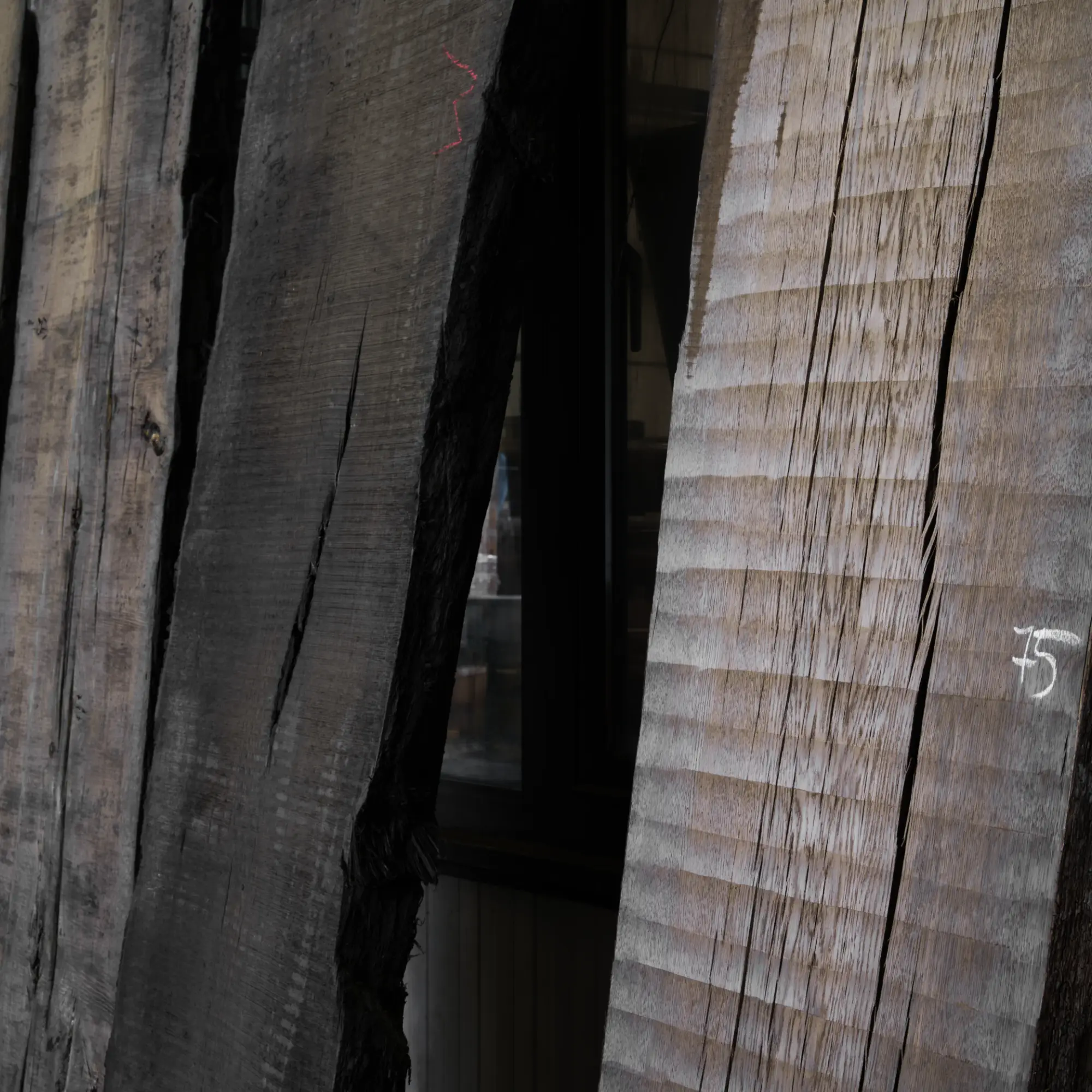 Rohe Mooreichenbretter